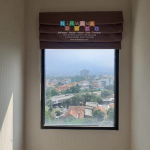 Pemasangan-Roman-Shade-di-Apartement-Cordoca-Tembalang-Semarang-Jawa-Tengah