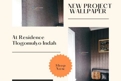 Pemasangan Wallpaper Modern di Residence Tlogomulyo Pedurungan Semarang