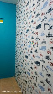 Pemasangan Wallpaper Anak di Bangetayu Semarang